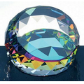 Corporate Minutes Dichroic Coated Round Paperweight - Optic Crystal